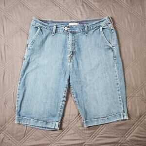 Levi's 515 Shorts, Women's Size 14, Blue, Denim, Bermuda Shorts